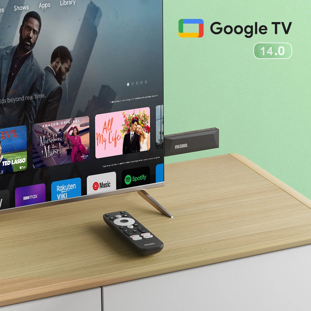 MECOOL MEgo 1 TV Stick Reltek Quad-core 8GB Google Android TV Sticks 4K Dolby Netflix TV Box 2025 High Quality Consoles