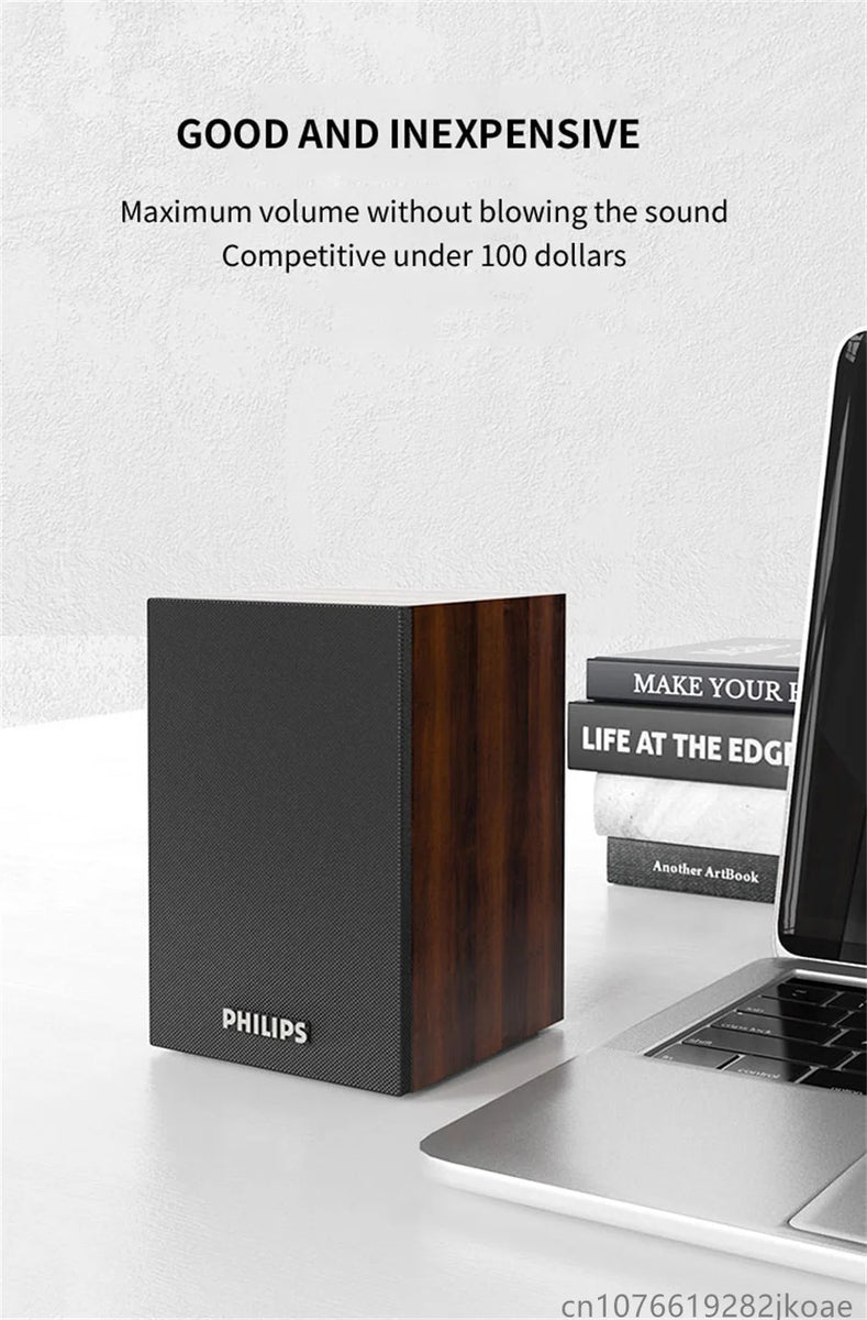 Philips SPA20 Speaker Bluetooth with 360 degree Surround Sound Bluetooth Wireless Stereo for Computer Macbook Laptop