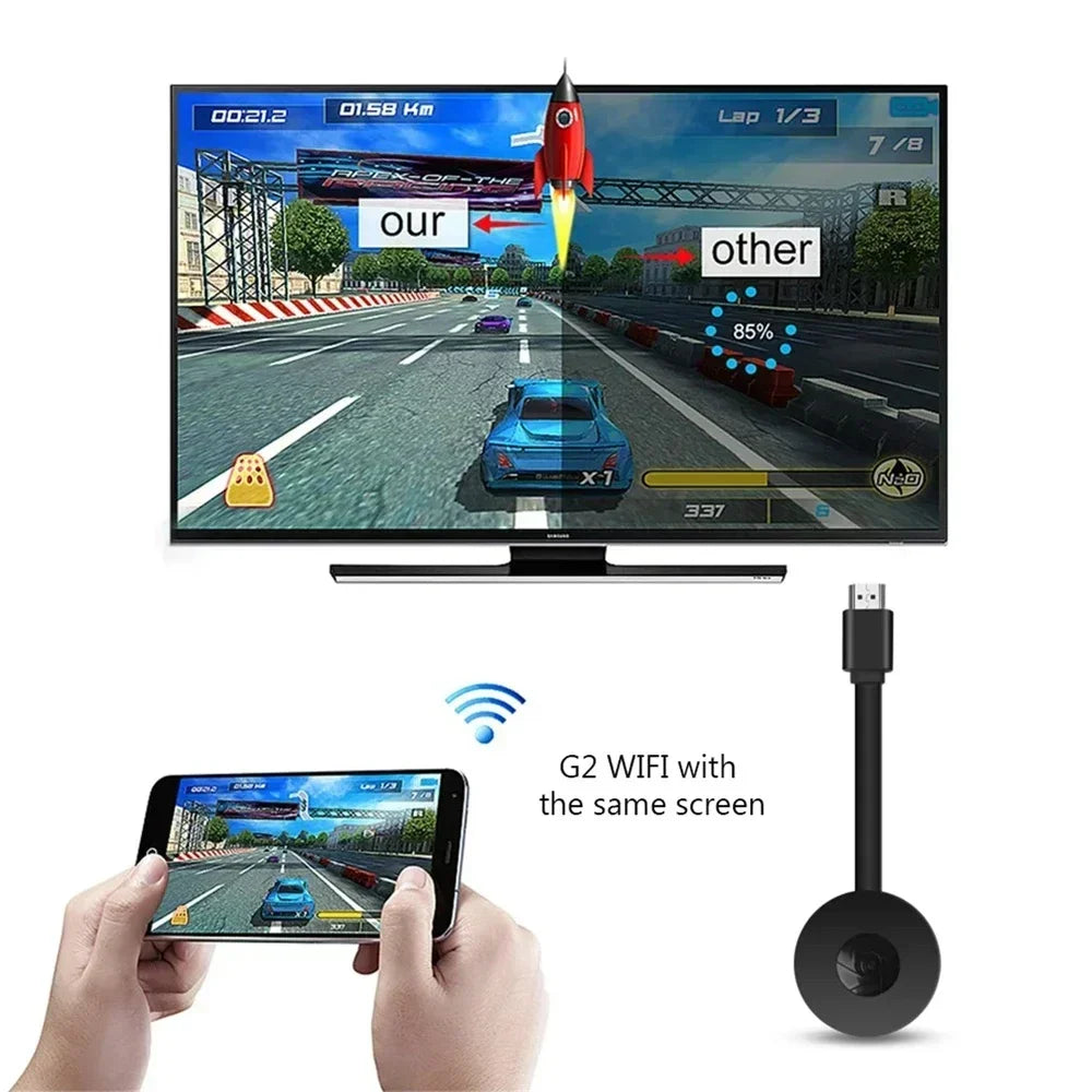 Chromecast Google WiFi HDMI Dongle HD 1080P/4K Media Streamer TV Stick for Smart TV iOS Android Smart Home Entertainment