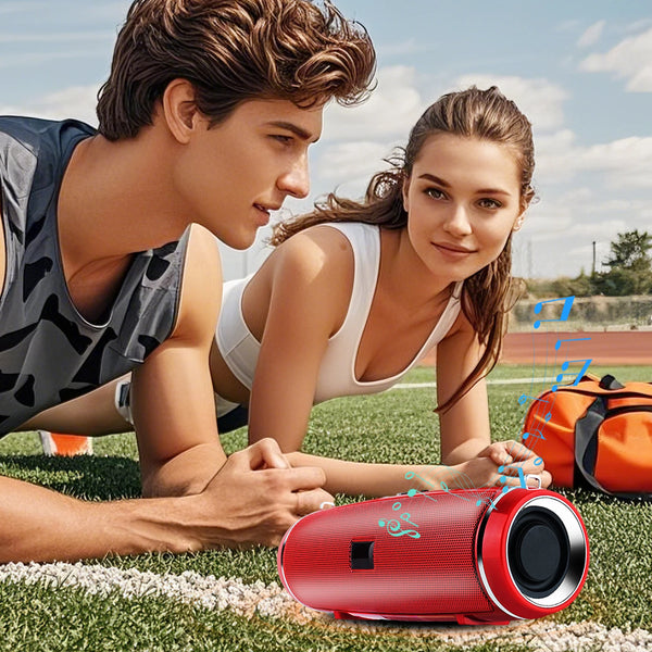 Ultra Loud Wireless Speaker with Shoulder Strap Full-Range Speakers Rechargeable Speaker Boombox for Outdoor Beach Pool Jobsite