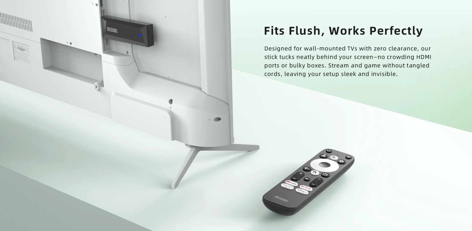 MECOOL MEgo 1 TV Stick Reltek Quad-core 8GB Google Android TV Sticks 4K Dolby Netflix TV Box 2025 High Quality Consoles