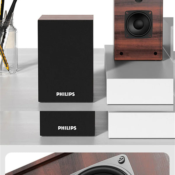 Philips SPA20 Speaker Bluetooth with 360 degree Surround Sound Bluetooth Wireless Stereo for Computer Macbook Laptop