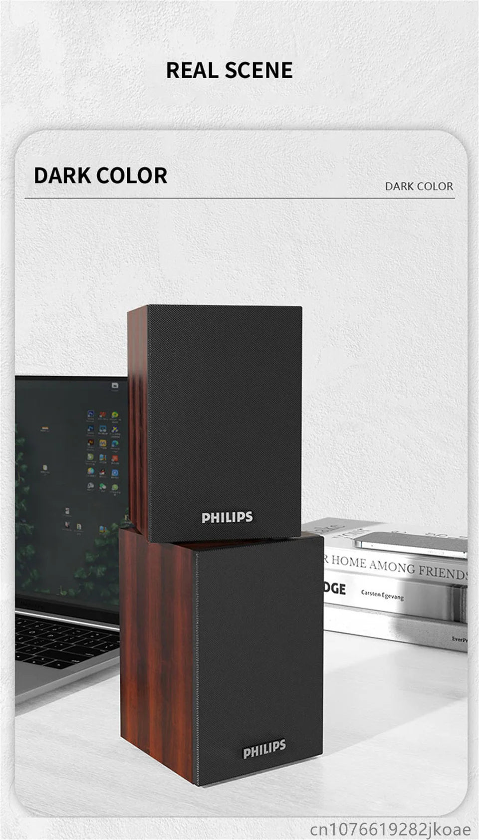 Philips SPA20 Speaker Bluetooth with 360 degree Surround Sound Bluetooth Wireless Stereo for Computer Macbook Laptop