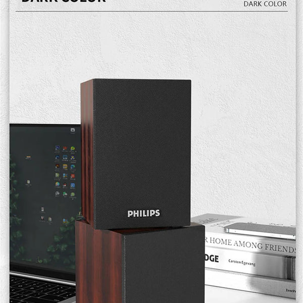 Philips SPA20 Speaker Bluetooth with 360 degree Surround Sound Bluetooth Wireless Stereo for Computer Macbook Laptop