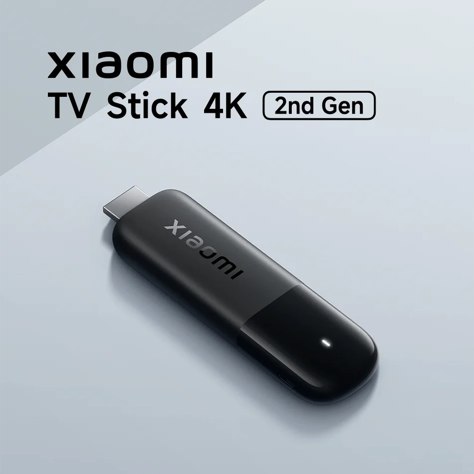Original Xiaomi Mi TV Stick 4K 2nd Gen Global Version Quad Core Bluetooth 5.2 Dolby Vision DTS HD Video Portable Streaming Media