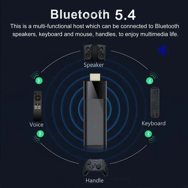 Q12 Android 16 Smart TV Stick Allwinner H313 8GB 256GB Support 8K 4K Media Player 4G 5G Wifi HDR10+ Google Voice Remote TV Box