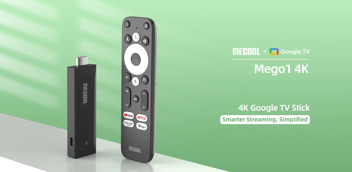 MECOOL MEgo 1 TV Stick Reltek Quad-core 8GB Google Android TV Sticks 4K Dolby Netflix TV Box 2025 High Quality Consoles