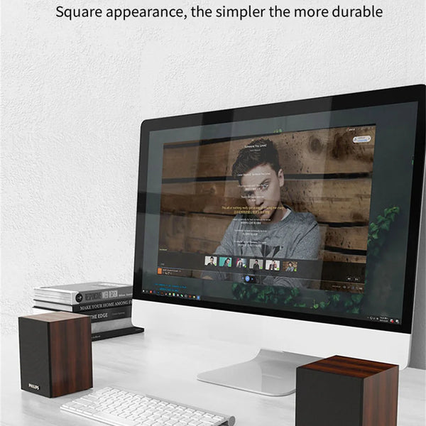Philips SPA20 Speaker Bluetooth with 360 degree Surround Sound Bluetooth Wireless Stereo for Computer Macbook Laptop