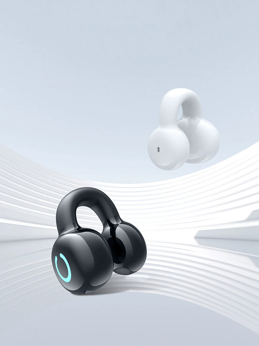 Bluetooth 5.3 Earphone Ear Clip Headphones TWS Wireless Headset HiFi Stereo Noise Reduction Earbud for Xiaomi iPhone Samsung