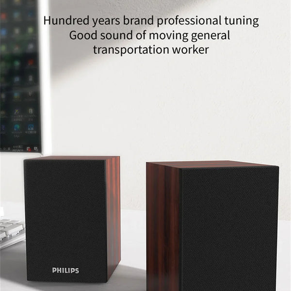 Philips SPA20 Speaker Bluetooth with 360 degree Surround Sound Bluetooth Wireless Stereo for Computer Macbook Laptop