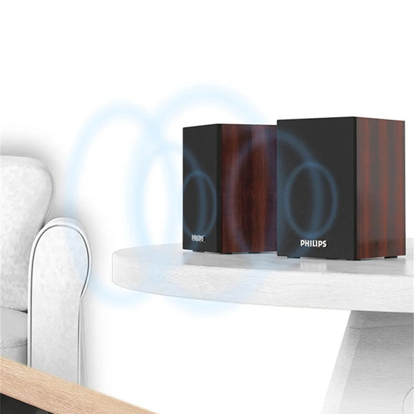 Philips SPA20 Speaker Bluetooth with 360 degree Surround Sound Bluetooth Wireless Stereo for Computer Macbook Laptop