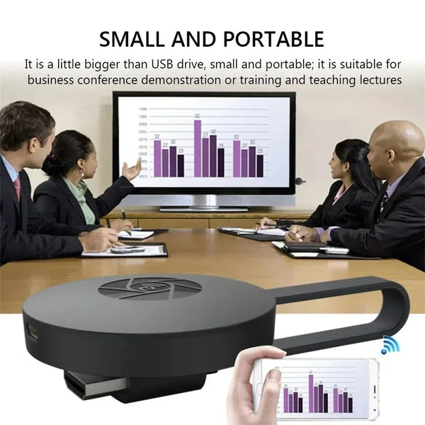 Chromecast Google WiFi HDMI Dongle HD 1080P/4K Media Streamer TV Stick for Smart TV iOS Android Smart Home Entertainment