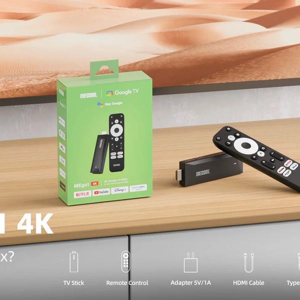 MECOOL MEgo 1 TV Stick Reltek Quad-core 8GB Google Android TV Sticks 4K Dolby Netflix TV Box 2025 High Quality Consoles